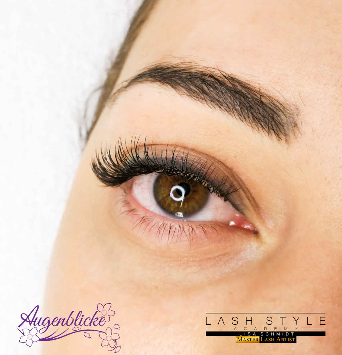 Klassische Wimpern verlängerung 1:1 Technik