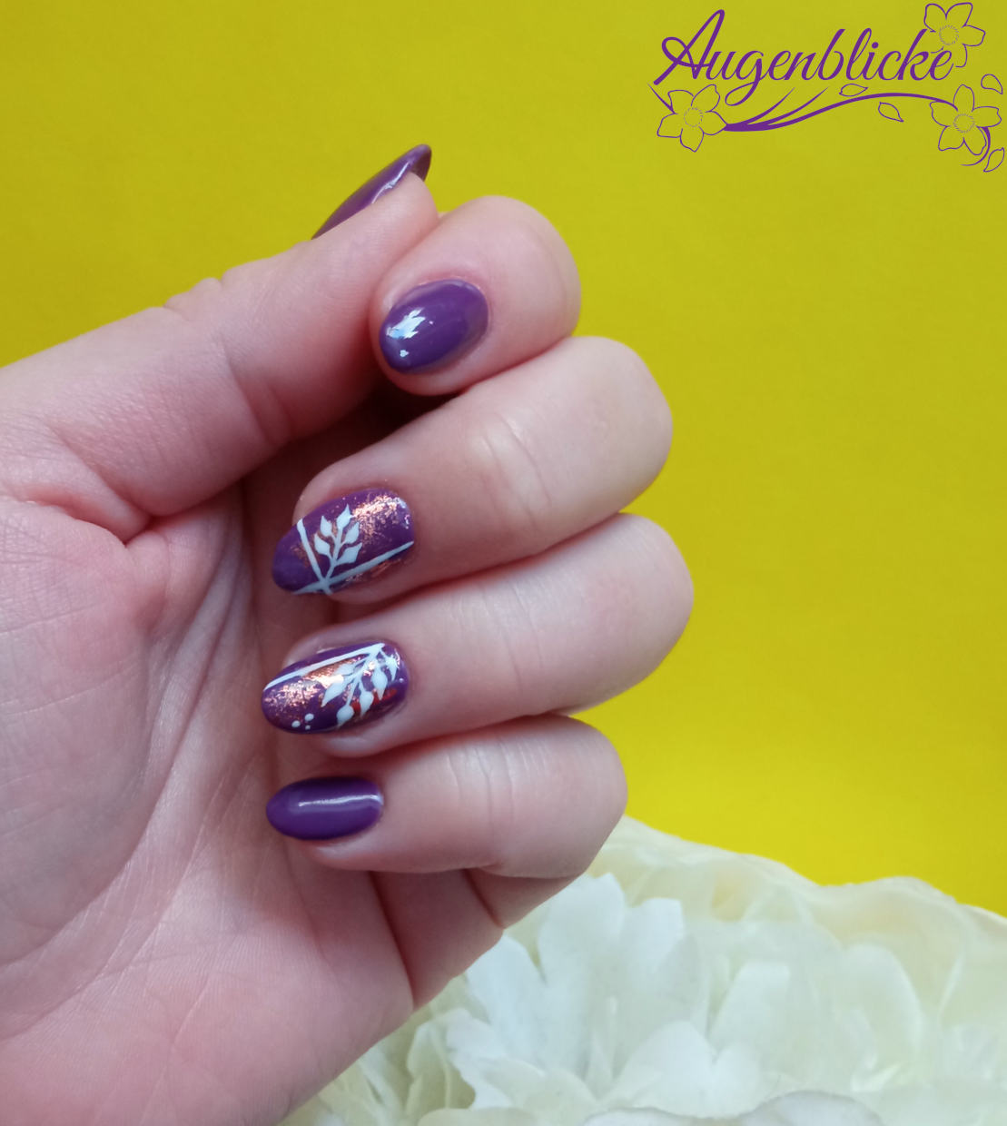 shellac lila blatt