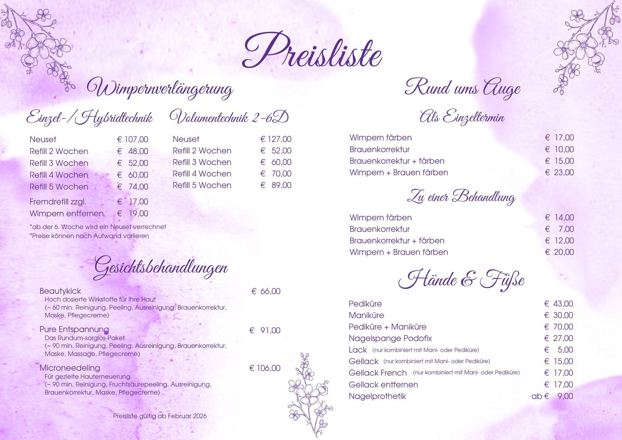 Preisliste 2026_neu Preisliste 2026
